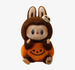 Labubuのハロウィンぬいぐるみ POP MART Labubu Happy Halloween Party Series Sitting Pumpkin