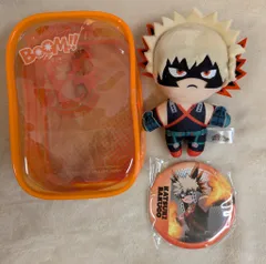 USJ プラッシュケース&バッジセット 爆豪勝己