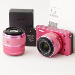 ニコン Nikon 1 J2 ピンク ダブルズーム / 1 NIKKOR 10-30mm F3.5-5.6 VR / 1NIKKOR 30-110mm F3.8-5.6 VR