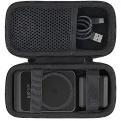 【在庫セール】【ケースのみ】Anker MagGo Wireless Charging Station (Foldable 3-in-1) マグネット式 3-in-1 ワイヤレス充電ステーション専用収納ケース，ブラック‐Khanka