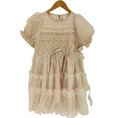 メリージェニー merry jenny チュールパフスリーブミニワンピース レディース FREE 