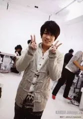 【中古】生写真(ジャニーズ) 7WEST/竹本慎平/膝上・両手ピース・背景白・KANSAI Johnnys’Jr/公式生写真