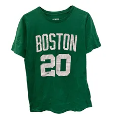 adidas 半袖プリントTシャツ M グリーン アディダス プルオーバー ビッグプリント スポーティー 古着卸 アメリカ仕入 a705-5896