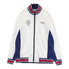 サイズ：M CALLAWAY キャロウェイ ジップジャケット ホワイト系