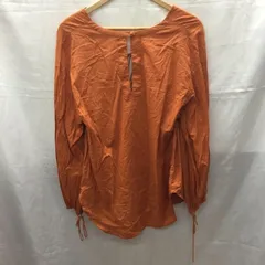 JEANASIS ジーナシス シャツ、ブラウス 長袖 長袖シャツ ノーカラーシャツ プルオーバー 編み上げ 長袖カットソー