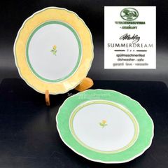 MZ689) Hutschenreuther Summer Dream 19cm プレート 2枚 ペア 現状品