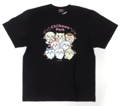 【中古】Tシャツ メインビジュアル Tシャツ ブラック Lサイズ 「ちいかわ なんか小さくてかわいいやつ ちいかわパーク」