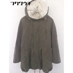 ■ AS KNOW AS PINKY アズノゥアズピンキー 2WAY 長袖 ミリタリー ジャケット コート カーキ レディース  【1109270008910】