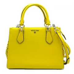 マイケルコース ハンドバッグ レザー ミディアム サッチェル 2WAY 30T4S6AS6U BRIGHT DANDELION ブティック レディース