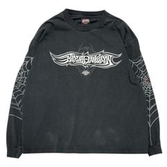 Harley Davidson　VINTAGE Spider Print LSV T-Shirts