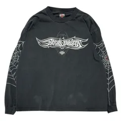 Harley Davidson スパイダー　web 長袖　XL POST JUNK / 00's HARLEY-DAVIDSON Spider Web L/S T-Shirt Made