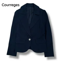 【Courreges】ギャザーバック テーラードジャケット　38