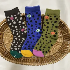 ニコちゃんヒョウ柄　3足セット