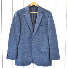 ブルックスブラザーズ Fitzgerald MOON ツイードジャケット 紺44