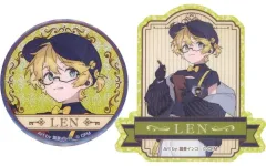 【中古】グッズセット 鏡音レン グリッター缶バッジ＆ステッカーセット 「グッスマくじ 初音ミク 2025 Autumn」 F賞