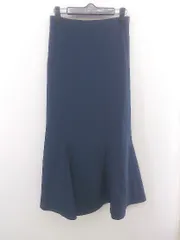 ◇ Re:EDIT リエディ バックギャザー ロング マーメイド スカート サイズSC ネイビー レディース P  【1302240003735】のサムネイル