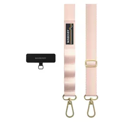 【新品】 [MagEasy] スマホショルダー 斜めがけ/首掛け/肩掛け 太め スマホストラップ (ストラップ ホルダー 付) スマホ ショルダー ストラップ 携帯ストラップ 携帯ショルダー [ スマートフォン 各種 対応 ] Strap+ Strap C 0