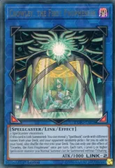 【中古】遊戯王 DUPO-EN028[UR]：Crowley the First Propheseer/魔導原典 クロウリー