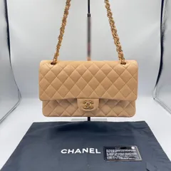 CHANEL マトラッセ 25  2way Wフラップ Wチェーン ショルダーバッグ A01112 ベージュ ゴールド金具  ラムスキン 31165055のサムネイル