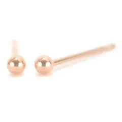 【人気商品】2mm ボールピアス ピンクゴールド 丸玉ピアス 10金 K10pg 1ペア両耳販売 K10PGピンクゴールド 日本製 yokomountain