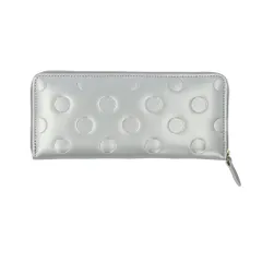 ☆ シルバー ☆ zucchero ズッケロ 長財布 ズッケロ 長財布 レディース 日本製 財布 お財布 ロングウォレット おさいふ さいふ ウォレット ラウンドファスナー 収納 本革 レザー ラウンド ファスナー スリム zucchero ドット柄 ドット