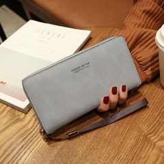 ジップアラウンド ラウンドファスナー 長財布 小銭入れ ストラップ付き