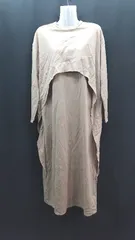 ◇ STYLEMIXER カジュアル シンプル バックファスナー 長袖 ロング丈 ワンピース サイズM スキンカラー レディース E 【1310130030402】