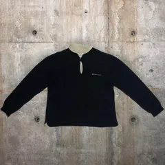 ARMANI JEANS(アルマーニジーンズ) 90'sオーバーサイズロゴ刺繍ニット M ネイビーのサムネイル