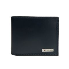 トミー ヒルフィガー TOMMY HILFIGER 二つ折り財布 レザー ロゴ メンズ 31TL130049 001 BLACK