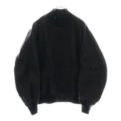 COMOLI (コモリ) 24SS コットンシルクMA-1 ジャケット ブラック Z01-04005のサムネイル