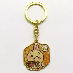 【中古】キーホルダー うさぎ(寄木細工) ダイカットキーホルダー 「ちいかわ なんか小さくてかわいいやつ」 箱根限定