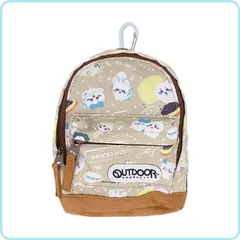 サンスター文具 ちいかわ ペンケース BACKPACK ボトムスウェード OUTDOOR 28 B柄 S1428357 ベージュ アウトドア バックパック ミニリュック ペンケース ポーチ 小物入れ  ミニチュア ミニサイズ ハチワレ モモンガ コラボ