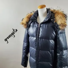 グリーンゲイトUNITEDARROWSファーフード付ダウンジャケット黒ブラックS