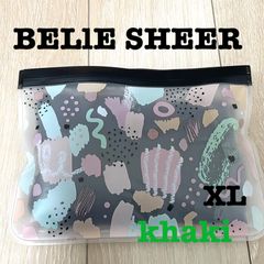 新品未使用　ベルシリーズ リブ着圧レギンス　カーキ　khaki 脚やせ　XL
