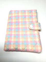 【現品限り！】ハンドメイド　手作り　手づくり　てづくり　カードケース　パステルカラー　チェック柄