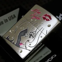 ルパンZIPPO ルパン三世 峰不二子ジッポ ライター ルパンジッポ  不二子 人気ジッポ 美しいジッポー かっこいいジッポ プレゼント 夜の蝶 シルバーコーティング 銀 LUPIN ジッポーのサムネイル