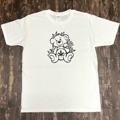 テディベア・大麻・舐め達磨・ヒップホップ・レゲエ・Tシャツ・白