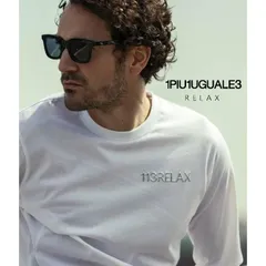 1PIU1UGUALE3 RELAX ウノピゥウノウグァーレトレ リラックス メタルロゴロングTシャツ 長袖 ロンT カットソー カジュアル スポーツのサムネイル