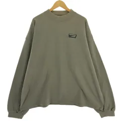 古着 90年代 ナイキ NIKE 鹿の子 ハイネック ワンポイントロゴスウェットシャツ トレーナー USA製 メンズXXL相当 ヴィンテージ/eaa439978