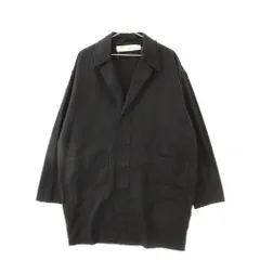 OFF-WHITE (オフホワイト) Virgil Abloh ヴァージルアブロー ロゴ ダメージ加工コート ジャケット ブラックのサムネイル