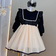 子供服 子供服 ワンピース セレモニー チュールドレス フォーマル服 女の子  幼児 長袖 春秋用 保育園 幼稚園 通園 入園式 キッズ 卒園式 卒業式 発表会 七五三 80 90 100 110cm xzzhang172