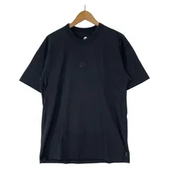 NIKE ナイキ クルーネック ロゴ刺繡半袖Ｔシャツ sizeS/ブラック