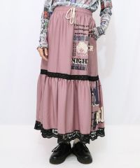 スカラー152682：スカラールーム柄 オーガンジースカート - メルカリ