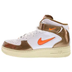 NIKE (ナイキ) AIR FORCE 1 MID QS Ale Brown エアフォース 1 ミッド エールブラウン ミドルカットスニーカーシューズ ホワイト/ブラウン US12/30cm DH5623-100