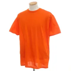 【中古】ジルサンダー JIL SANDER コットン クルーネック 半袖Ｔシャツ オレンジ【サイズS】【メンズ】
