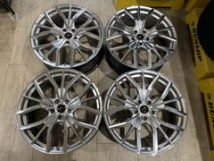【2501032】Weds LEONIS LV 20インチ 8.5J +52 PCD114.3 5H レヴォーグ フォレスター オデッセイ CX-3 エルグランド 等