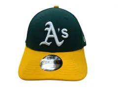 NEWERA (ニューエラ) オークランド・アスレチックス ベースボールキャップ CAP 10047541 F 52～55.8cm グリーン×イエロー キッズ レディース/027のサムネイル