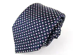 ディズニー ブランドネクタイ 総柄 キャラクター柄 ミッキーマウス シルク メンズ ネイビー Disney 【中古】