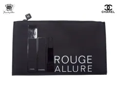 シャネル ノベルティ フラットポーチ ROUGE ALLURE ルージュ アリュール リップ柄 CHANEL MAKEUP【Used 開封品】