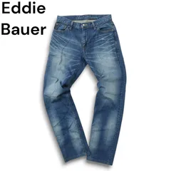 Eddie Bauer エディーバウアー 通年 USED加工★ ストレッチ ストレート デニム パンツ ジーンズ Sz.30 メンズ アウトドア